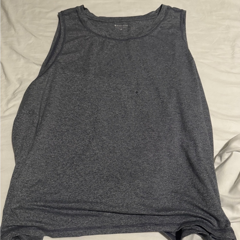 Athleta blue Scoop Neck Top - Picture 2 of 3